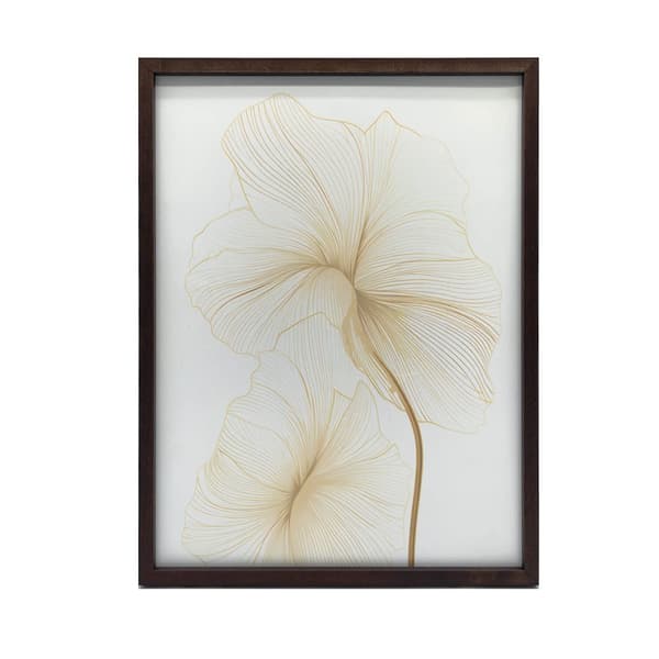 Delicate Flowers in Line Delicate Flowers in Line, 50x70 cm, sort aluminiumsramme, 230 gsm mat papir