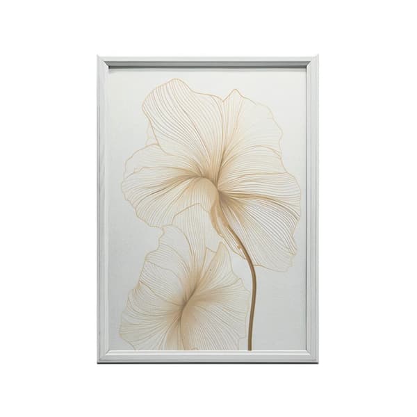 Delicate Flowers in Line Delicate Flowers in Line, 50x70 cm, guld aluminiumsramme, 230 gsm mat papir