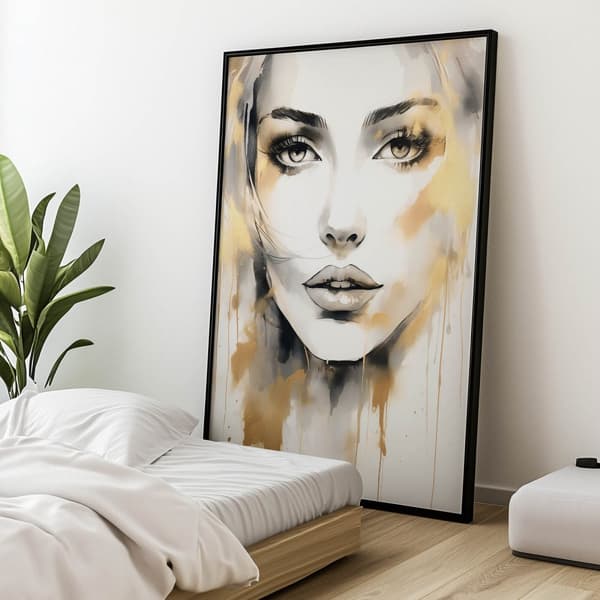 Portræt af mysteriet Portræt af mysteriet, 70x100 cm, uindrammet, premium lærred på båre
