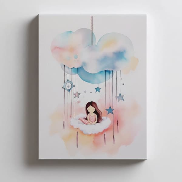 Cloud Carousel of Dreams Cloud Carousel of Dreams, 60x90 cm, guld aluminiumram, 230 gsm matt papper