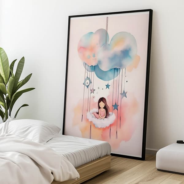 Cloud Carousel of Dreams Cloud Carousel of Dreams, 60x90 cm, guld aluminiumram, 230 gsm matt papper