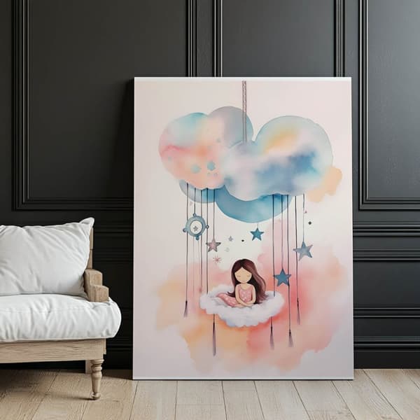 Cloud Carousel of Dreams Cloud Carousel of Dreams, 60x90 cm, guld aluminiumram, 230 gsm matt papper