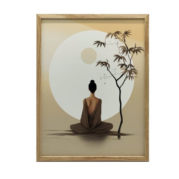 Peace in Balance Peace in Balance, 30x40 cm, svart aluminiumram, 230 gsm matt papper