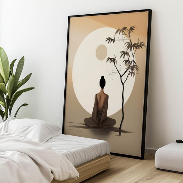 Peace in Balance Peace in Balance, 50x70 cm, guld aluminiumram, 230 gsm matt papper