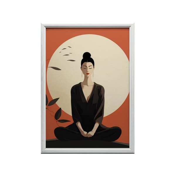 Red Peace Red Peace, 40x50 cm, guld aluminiumram, 230 gsm matt papper