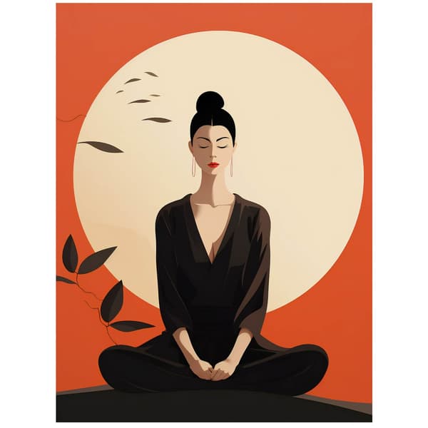 Red Peace Red Peace, 50x70 cm, guld aluminiumsramme, 230 gsm mat papir