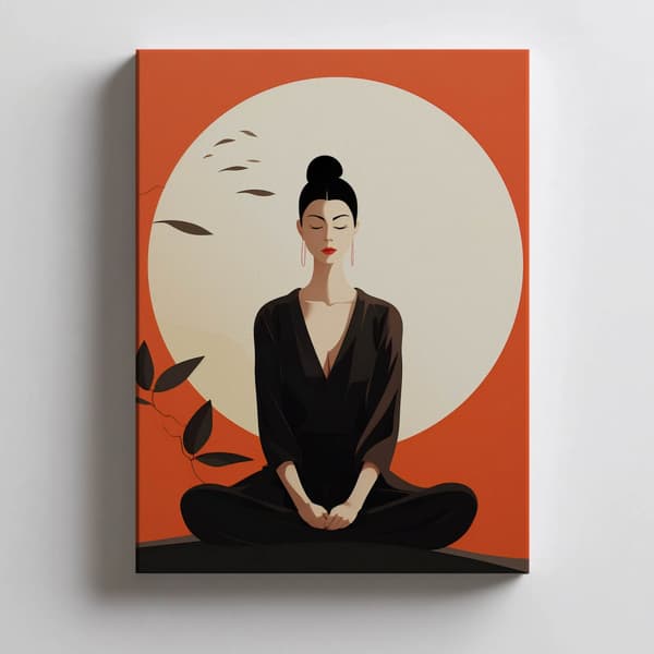 Red Peace Red Peace, 50x70 cm, guld aluminiumsramme, 230 gsm mat papir