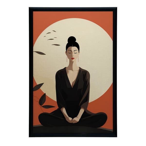 Red Peace Red Peace, 50x70 cm, guld aluminiumsramme, 230 gsm mat papir