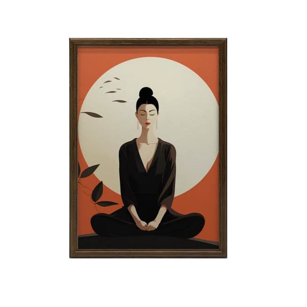 Red Peace Red Peace, 50x70 cm, guld aluminiumsramme, 230 gsm mat papir