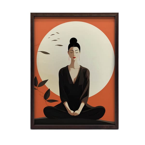 Red Peace Red Peace, 50x70 cm, guld aluminiumsramme, 230 gsm mat papir