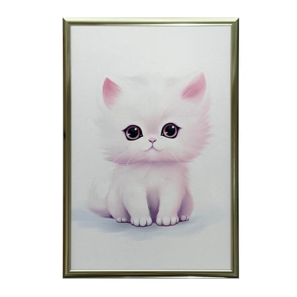 Cat Friend Cat Friend, 60x90 cm, sort aluminiumsramme, 230 gsm mat papir