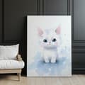 Miniatyrbild 7 av 10: Cat Charm Cat Charm, 30x40 cm, vit träram, 230 gsm matt papper