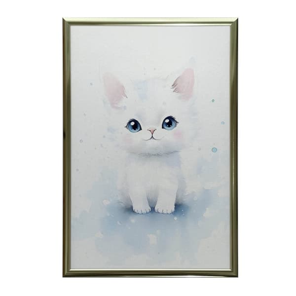 Cat Charm Cat Charm, 70x100 cm, mörkbrun träram, 230 gsm matt papper