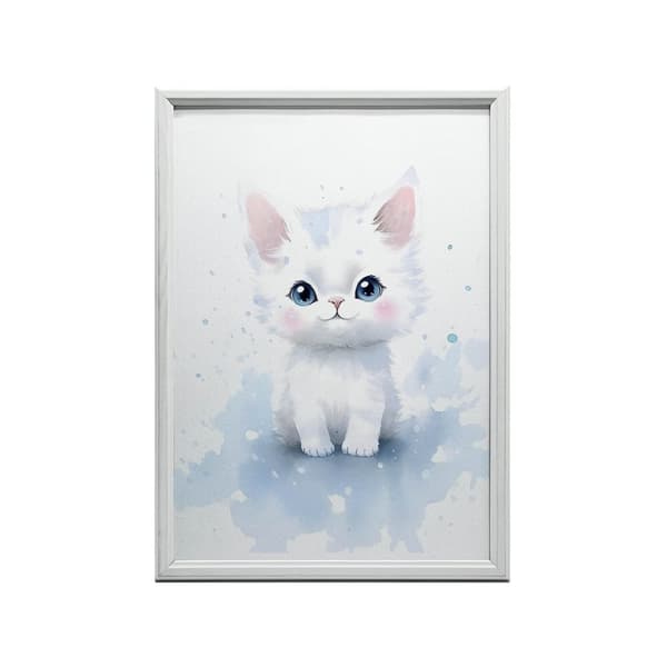 Cat Charm Cat Charm, 70x100 cm, mörkbrun träram, 230 gsm matt papper