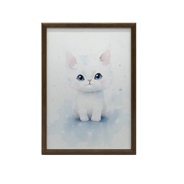 Cat Charm Cat Charm, 70x100 cm, mörkbrun träram, 230 gsm matt papper