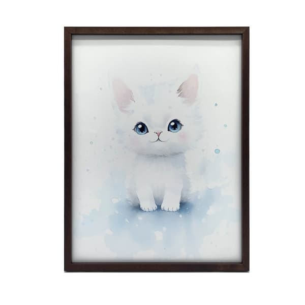 Cat Charm Cat Charm, 70x100 cm, mörkbrun träram, 230 gsm matt papper