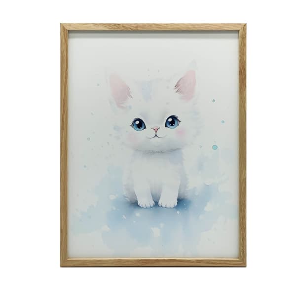Cat Charm Cat Charm, 70x100 cm, mörkbrun träram, 230 gsm matt papper