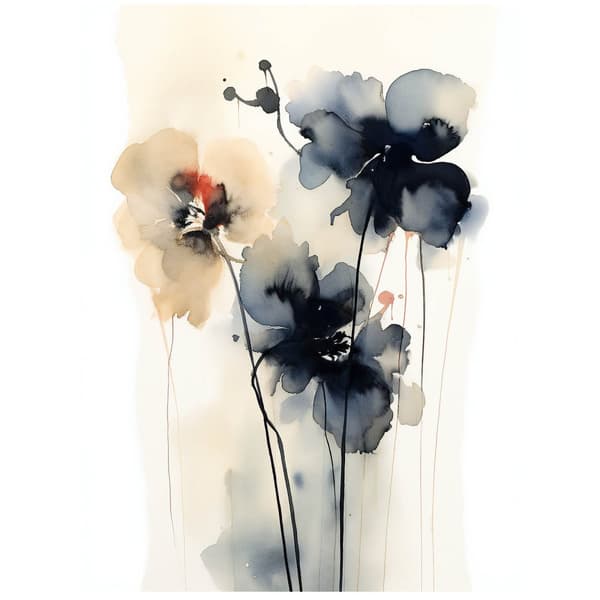 Dynamics of Flowers i akvarel Dynamics of Flowers i akvarel, 30x40 cm, uindrammet, 230 gsm mat papir