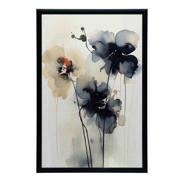 Dynamics of Flowers i akvarel Dynamics of Flowers i akvarel, 40x50 cm, guld aluminiumsramme, 230 gsm mat papir