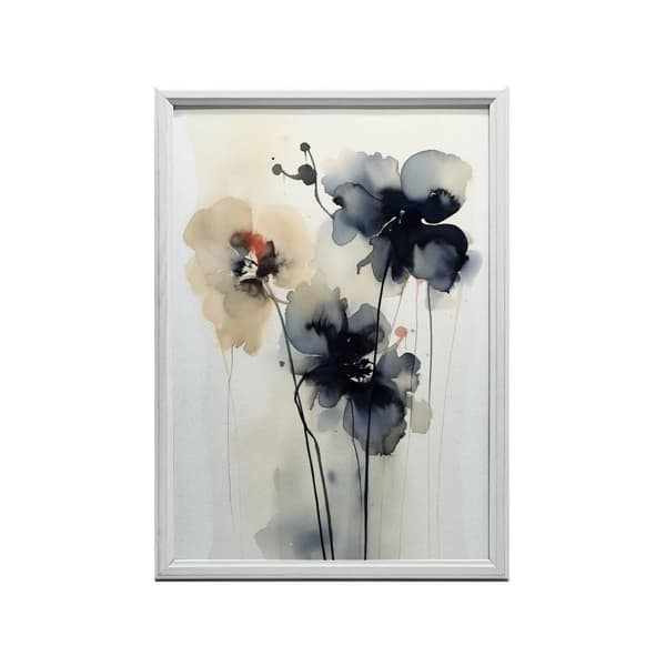 Dynamics of Flowers i akvarel Dynamics of Flowers i akvarel, 40x50 cm, guld aluminiumsramme, 230 gsm mat papir
