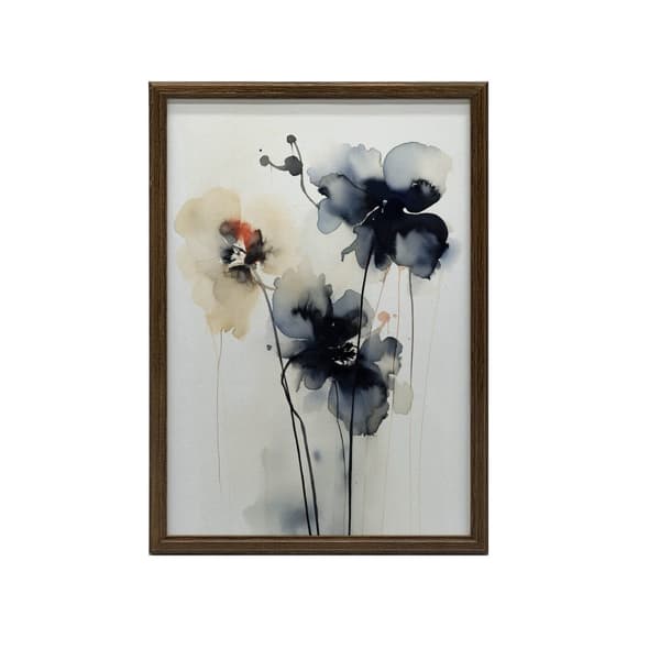 Dynamics of Flowers i akvarel Dynamics of Flowers i akvarel, 50x70 cm, lys egetræsramme, 230 gsm mat papir