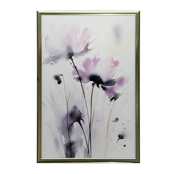 Delikate akvarelblomster Delikate akvarelblomster, 40x50 cm, uindrammet, 230 gsm mat papir