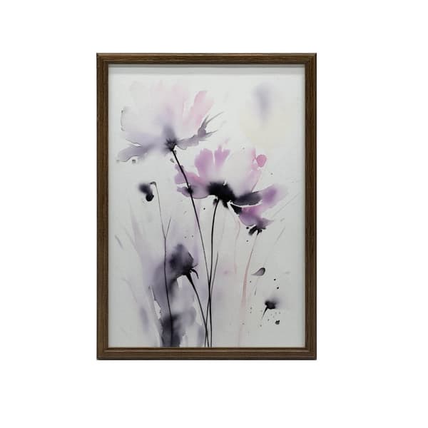 Delikate akvarelblomster Delikate akvarelblomster, 40x50 cm, uindrammet, 230 gsm mat papir