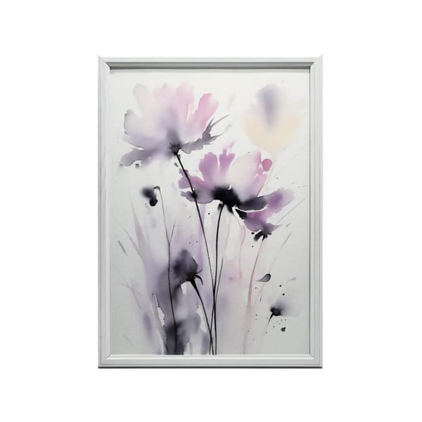 Delikat akvarellblommor Delikat akvarellblommor, 70x100 cm, oinramad, premiumduk på bårram