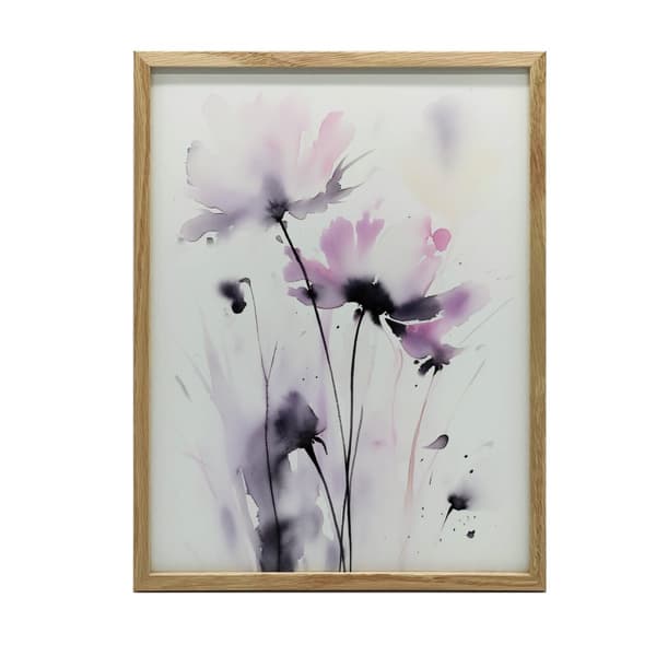 Delikat akvarellblommor Delikat akvarellblommor, 70x100 cm, oinramad, premiumduk på bårram