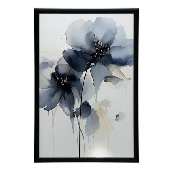 Navy Blue Elegance in Watercolour Navy Blue Elegance in Watercolour, 30x40 cm, kehystämätön, premium canvas paareilla