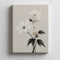 Miniatyrbild 4 av 10: White Elegance - Minimalist Floral Poster White Elegance - Minimalist Floral Poster, 30x40 cm, ljus ekträram, 230 gsm matt papper