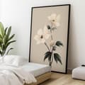 Miniatyrbild 5 av 10: White Elegance - Minimalist Floral Poster White Elegance - Minimalist Floral Poster, 30x40 cm, ljus ekträram, 230 gsm matt papper