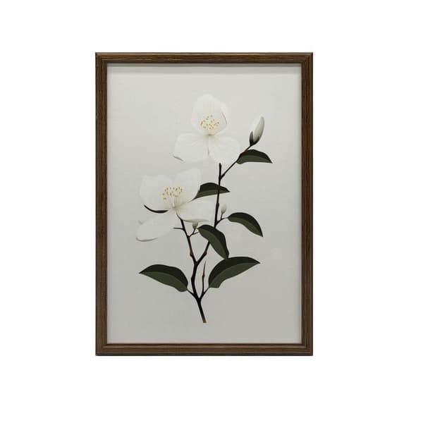 Jasmine Branch Jasmine Branch, 30x40 cm, guld aluminiumsramme, 230 gsm mat papir