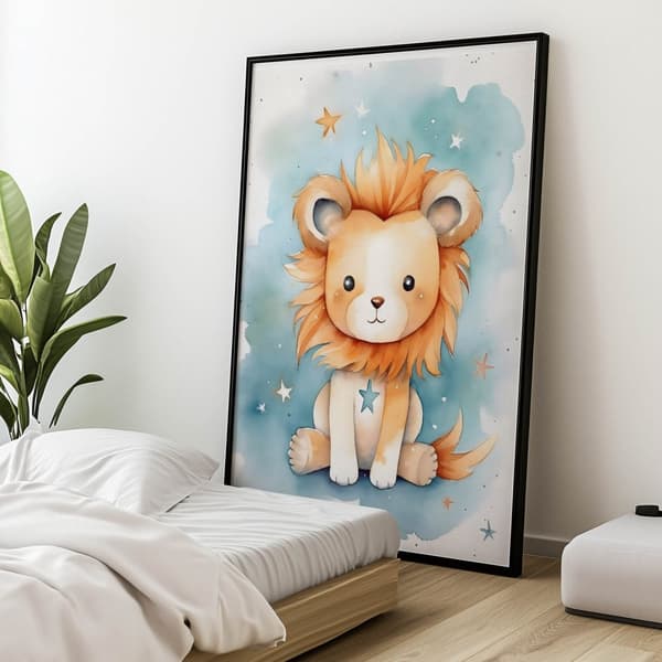 Lion's Shine of Dreams Lion's Shine of Dreams, 30x40 cm, kultainen alumiinirunko, 230 gsm mattapaperi