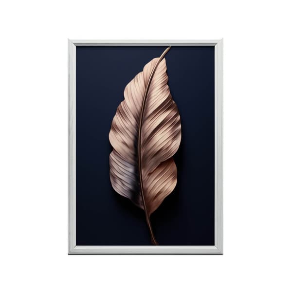 Luxury Leaf i Rose Gold Luxury Leaf i Rose Gold, 70x100 cm, svart aluminiumram, 230 gsm matt papper