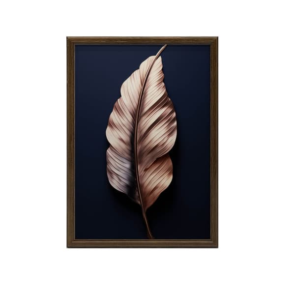 Luxury Leaf i Rose Gold Luxury Leaf i Rose Gold, 70x100 cm, svart aluminiumram, 230 gsm matt papper