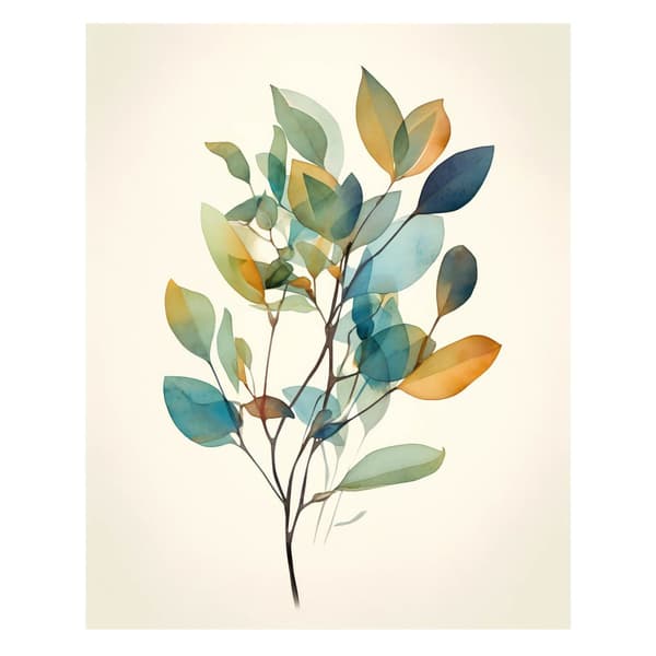 Eucalyptus Elegance Eucalyptus Elegance, 30x40 cm, vaalea tammipuurunko, 230 gsm mattapaperi