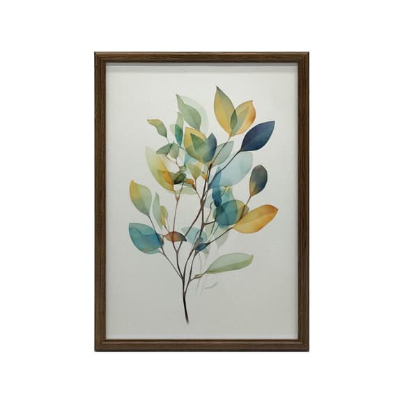 Eucalyptus Elegance Eucalyptus Elegance, 30x40 cm, mørkebrun træramme, 230 gsm mat papir