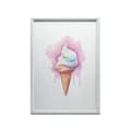 Miniatyrbild 10 av 10: Rainbow Ice Cream Rainbow Ice Cream, 30x40 cm, oinramad, premiumduk på bår