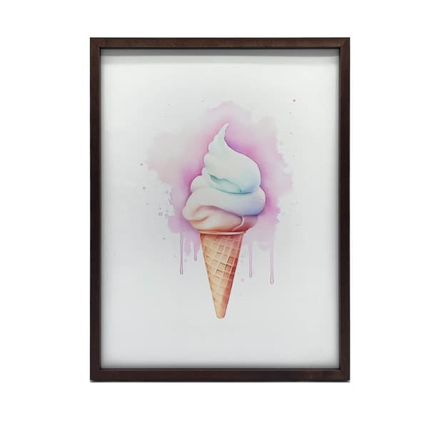 Rainbow Ice Cream Rainbow Ice Cream, 60x90 cm, musta alumiinirunko, 230 gsm mattapaperi