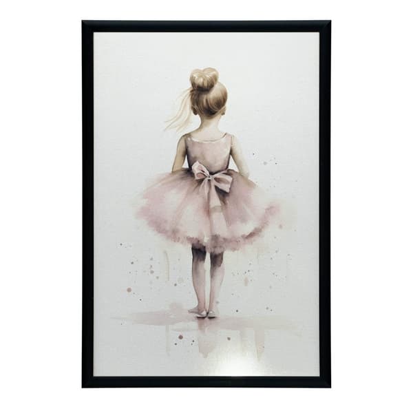 Pink Ballerina - Dancing Princess Pink Ballerina - Tanssiva prinsessa, 30x40 cm, kehystämätön, premium canvas paareilla