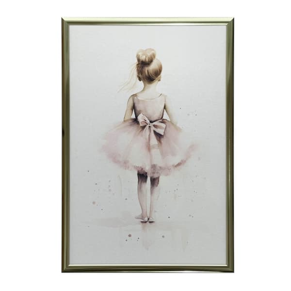 Pink Ballerina - Dancing Princess Pink Ballerina - Tanssiva prinsessa, 30x40 cm, kehystämätön, premium canvas paareilla