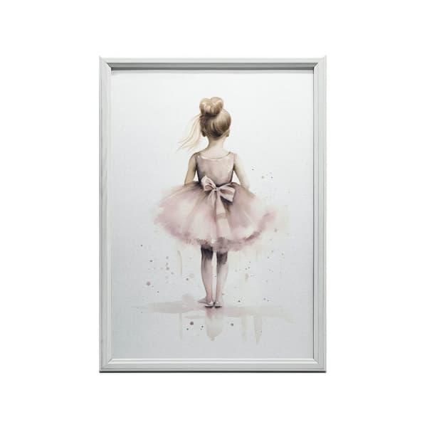 Pink Ballerina - Dancing Princess Pink Ballerina - Tanssiva prinsessa, 30x40 cm, kehystämätön, premium canvas paareilla