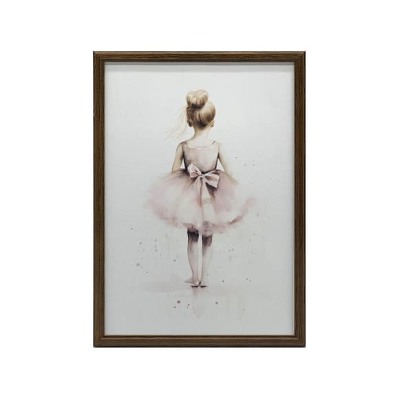 Pink Ballerina - Dancing Princess Pink Ballerina - Dancing Princess, 50x70 cm, kultainen alumiinirunko, 230 gsm mattapaperi