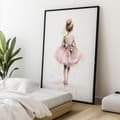Pikkukuva 5 / 10: Pink Ballerina - Dancing Princess Pink Ballerina - Dancing Princess, 50x70 cm, vaalea tammipuurunko, 230 gsm mattapaperi