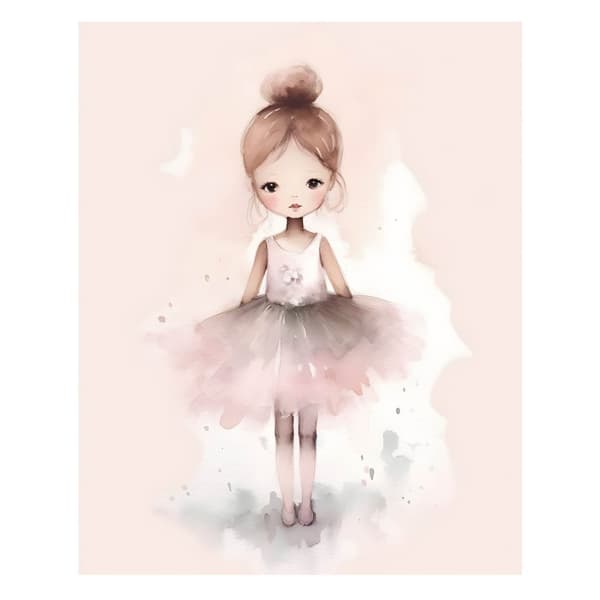Little Princess Dance Little Princess Dance, 40x50 cm, sort aluminiumsramme, 230 gsm mat papir