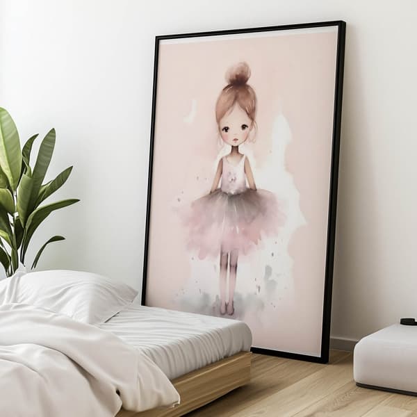 Little Princess Dance Little Princess Dance, 40x50 cm, sort aluminiumsramme, 230 gsm mat papir