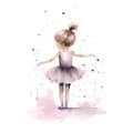 Miniatyrbild 3 av 10: Dancing Ballerina - Pink Magic Dancing Ballerina - Pink Magic, 30x40 cm, mörkbrun träram, 230 gsm matt papper