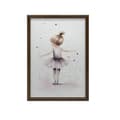 Miniatyrbild 9 av 10: Dancing Ballerina - Pink Magic Dancing Ballerina - Pink Magic, 30x40 cm, mörkbrun träram, 230 gsm matt papper