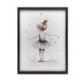 Miniatyrbild 2 av 10: Dancing Ballerina - Pink Magic Dancing Ballerina - Pink Magic, 30x40 cm, mörkbrun träram, 230 gsm matt papper